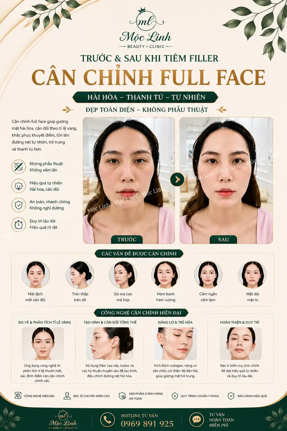 Quy trình tiêm filler chuẩn y khoa tại Mộc Linh Hải Phòng