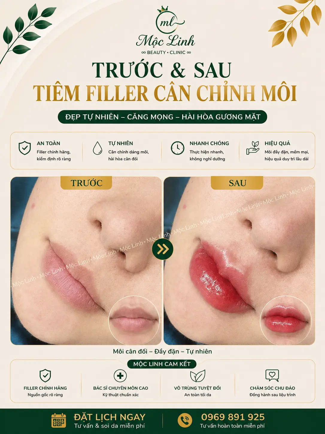 Tiêm filler cằm tạo dáng V-line tại Mộc Linh Hải Phòng
