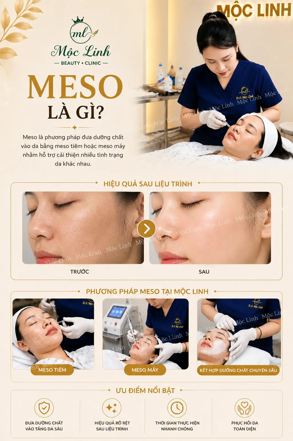 Tiêm meso trị thâm sạm tại Thẩm Mỹ Mộc Linh Hải Phòng