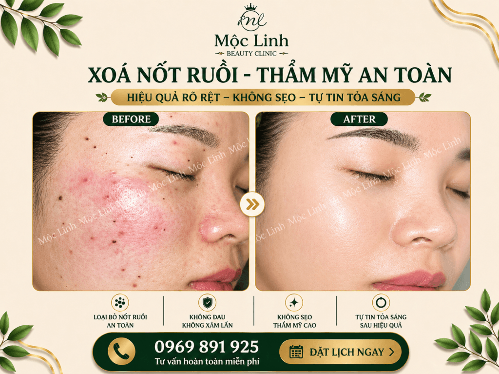 Xoá nốt ruồi an toàn Hải Phòng