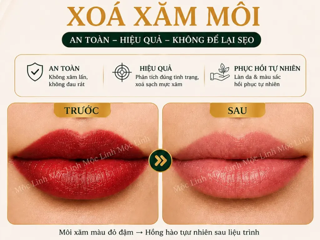 Xoá xăm mày – môi Hải Phòng